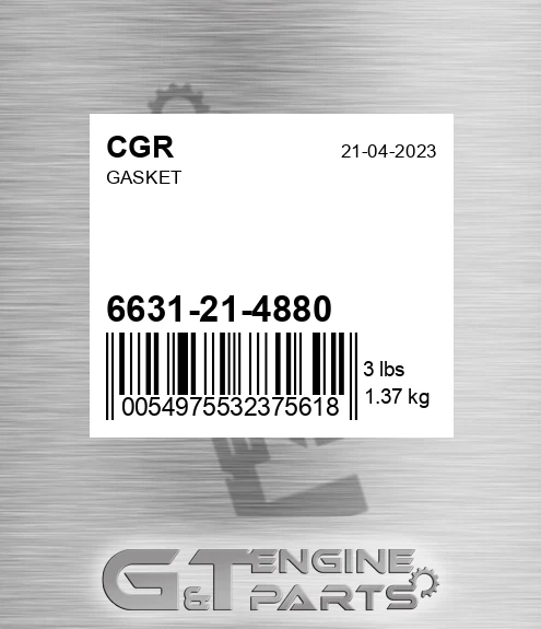 6631-21-4880 CGR Gasket