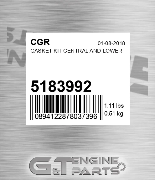 5183992 CGR Gasket Kit Central And Lower