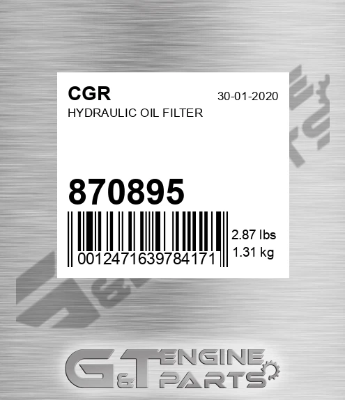 870895 CGR Hydraulic Oil Filter