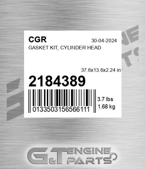 2184389 CGR Gasket Kit, Cylinder Head