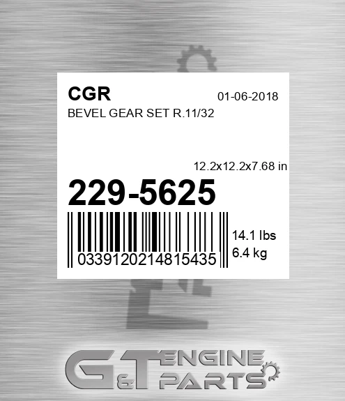 229-5625 Bevel Gear Set R.11/32