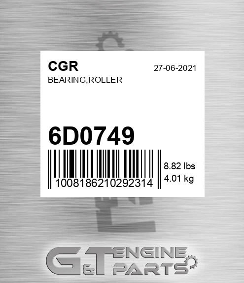 6D0749 Bearing,roller