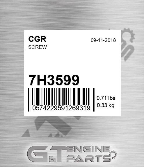 7H3599 Screw