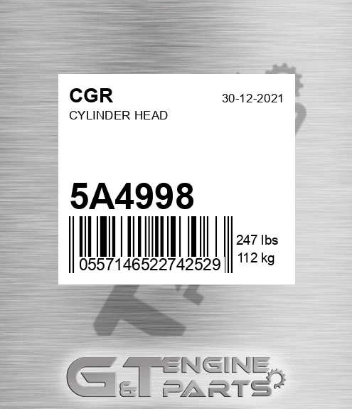 5A4998 Cylinder Head