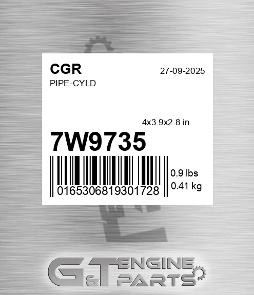 7W9735 CGR Pipe-cyld