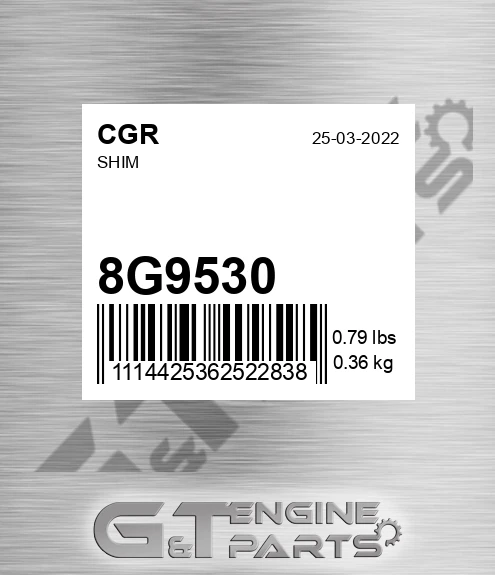 8G9530 CGR Shim