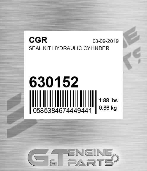 630152 Seal Kit Hydraulic Cylinder
