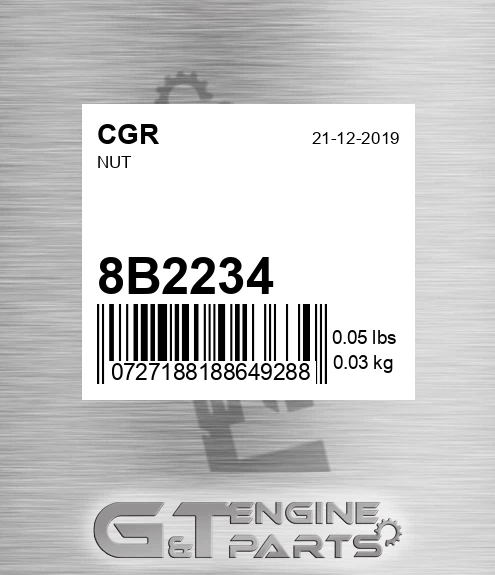 8B2234 Nut