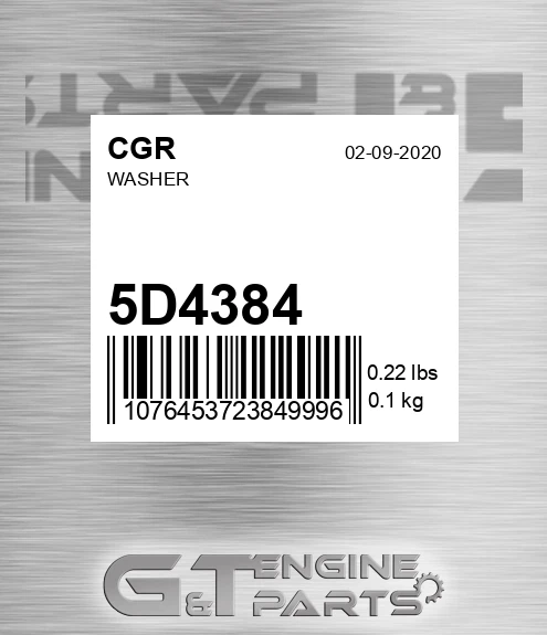 5D4384 Washer