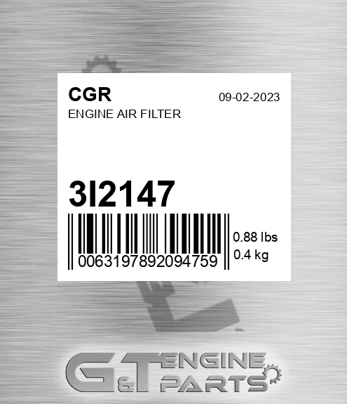 3I2147 Engine Air Filter