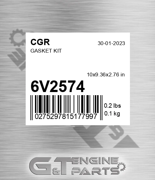6V2574 CGR Gasket Kit