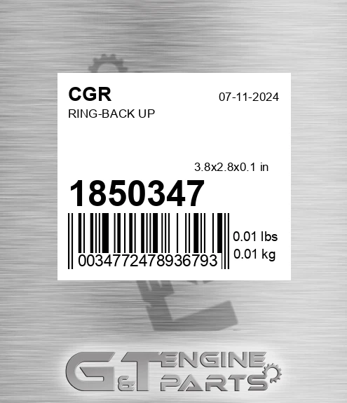 1850347 CGR Ring-back Up
