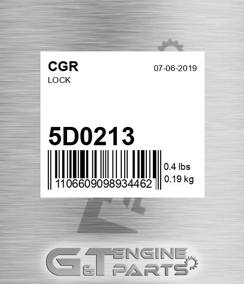 5D0213 CGR Lock