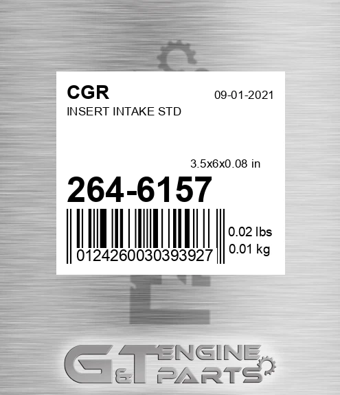 264-6157 CGR Insert Intake Std
