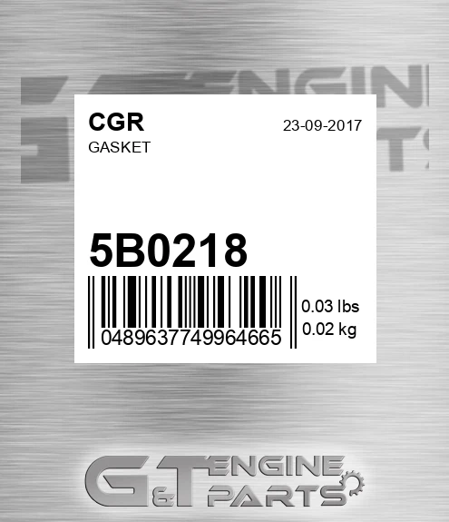 5B0218 Gasket