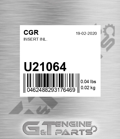 U21064 Insert Inl.