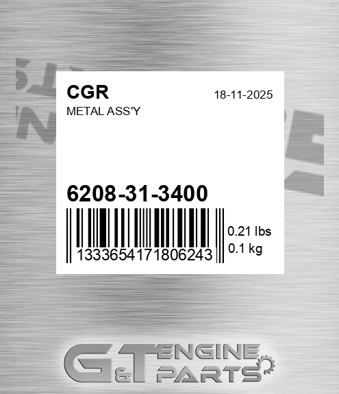 6208-31-3400 Metal Ass'y for CGR
