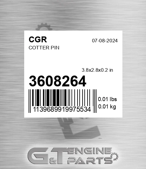 3608264 CGR Cotter Pin