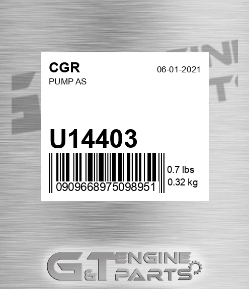 U14403 Pump As