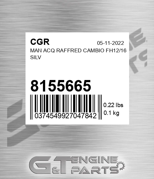 8155665 CGR Man Acq Raffred Cambio Fh12/16 Silv