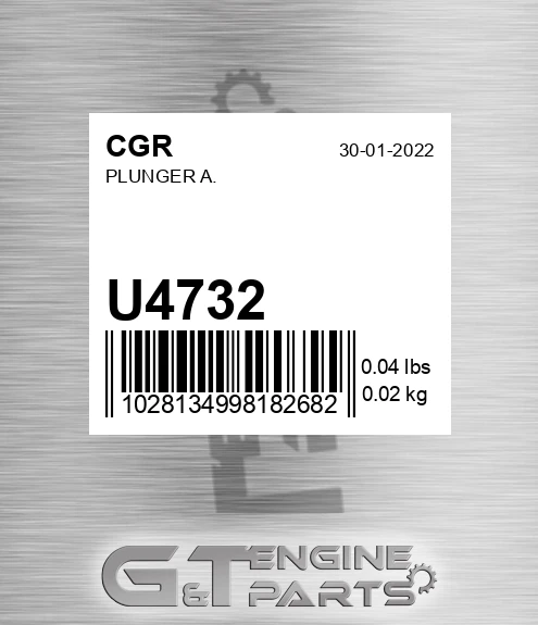 U4732 Plunger A.