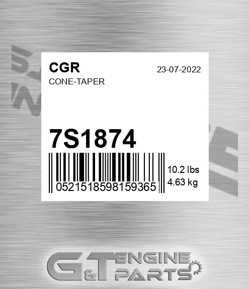 7S1874 CGR Cone-taper