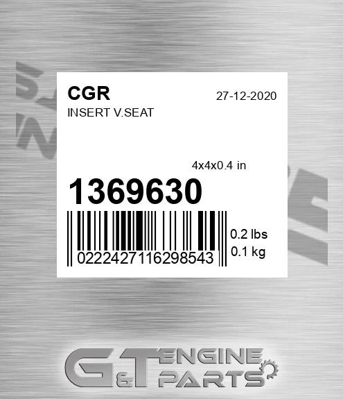 1369630 CGR Insert V.seat