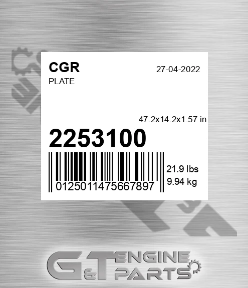 2253100 CGR Plate