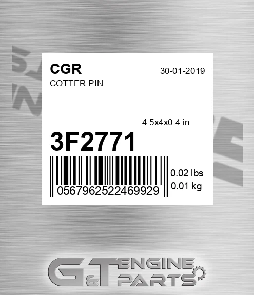 3F2771 CGR Cotter Pin