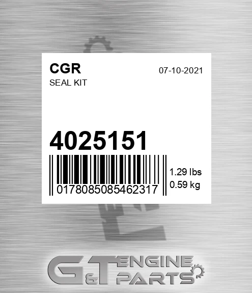 4025151 CGR Seal Kit