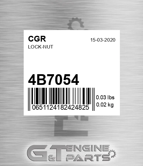 4B7054 CGR Lock-nut