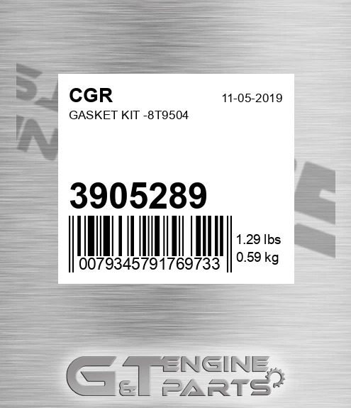 3905289 Gasket Kit -8t9504