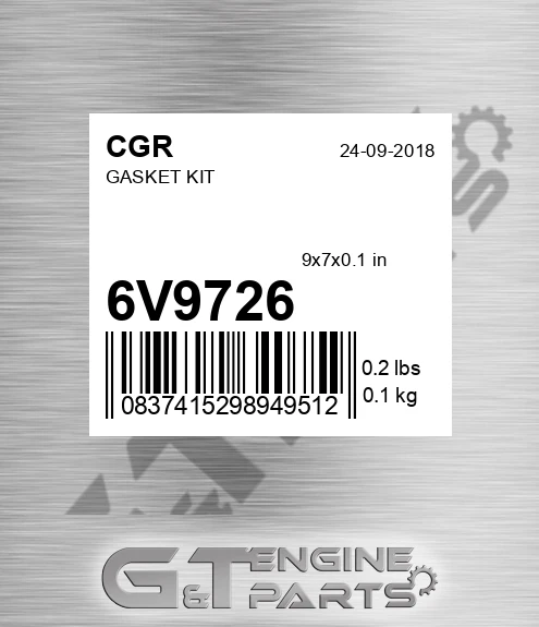 6V9726 CGR Gasket Kit