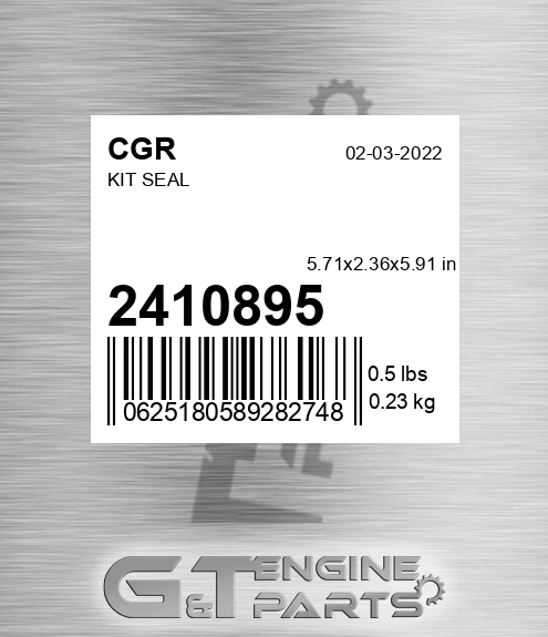 2410895 CGR Kit Seal