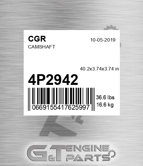 4P2942 Camshaft