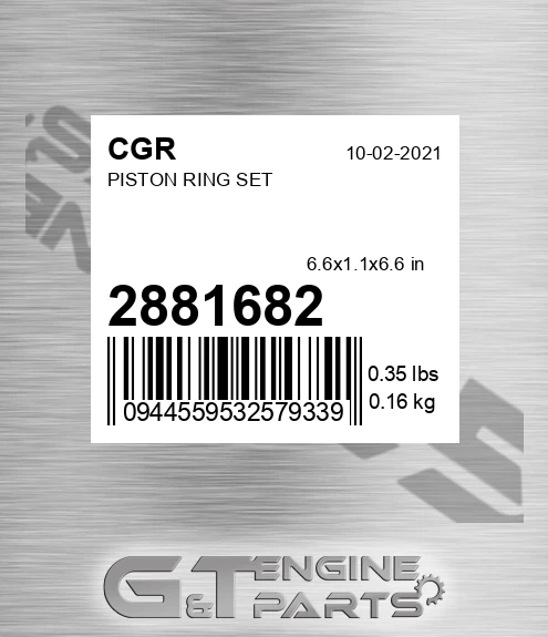 2881682 Piston Ring Set