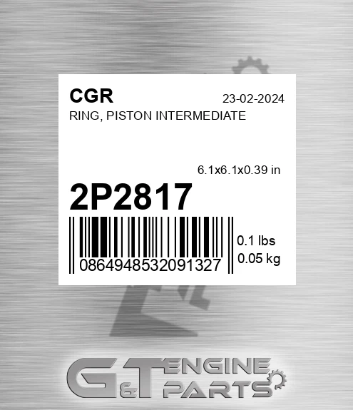 2P2817 Ring, Piston Intermediate