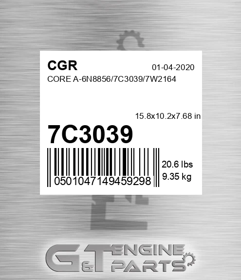 7C3039 CGR Core A-6n8856//7w2164
