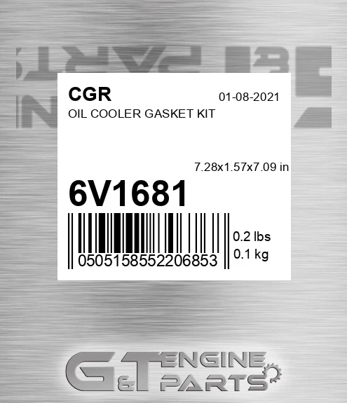 6V1681 Oil Cooler Gasket Kit for CGR