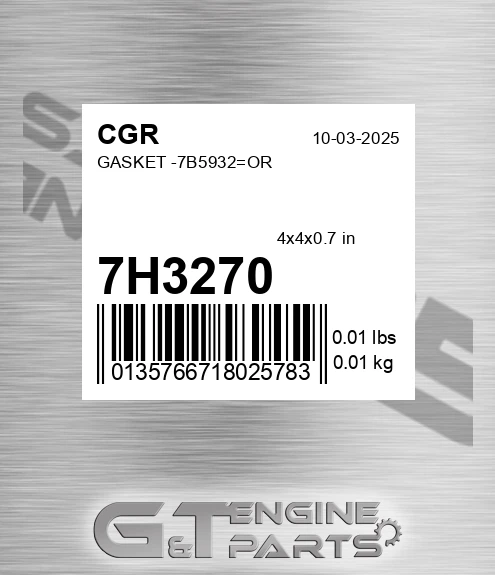7H3270 CGR Gasket -7b5932=or