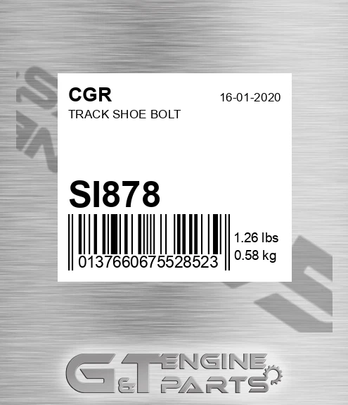 SI878 CGR Track Shoe Bolt
