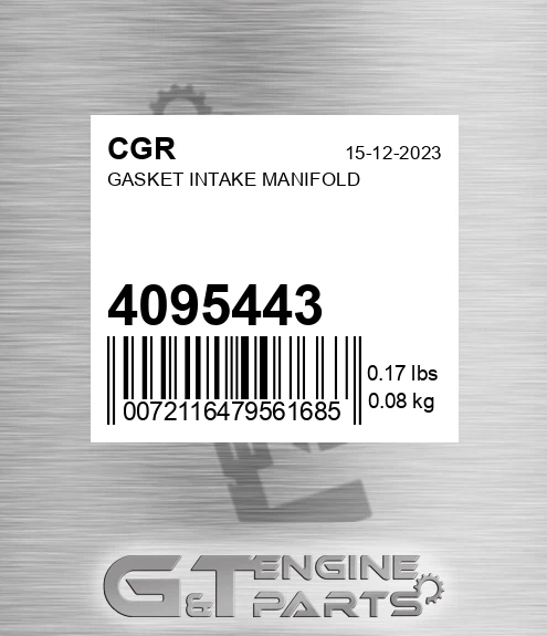 4095443 CGR Gasket Intake Manifold
