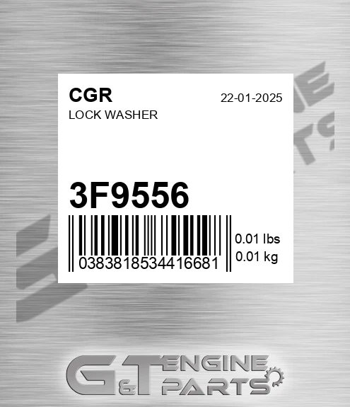 3F9556 CGR Lock Washer