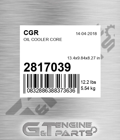2817039 Oil Cooler Core