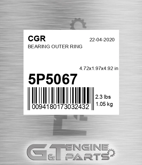 5P5067 Bearing Outer Ring