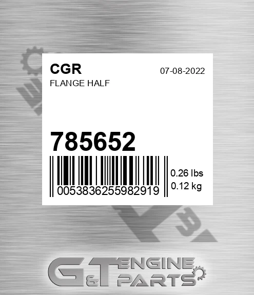 785652 Flange Half