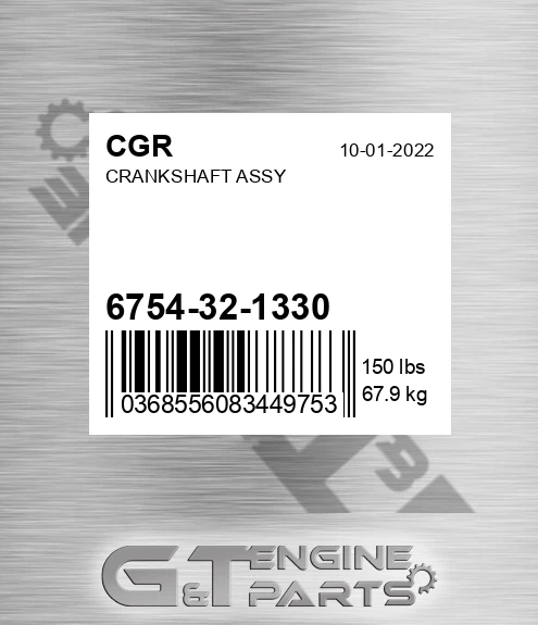 6754-32-1330 Crankshaft Assy for CGR