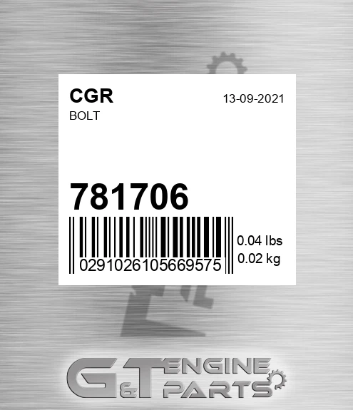 781706 Bolt