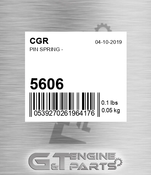 5606 CGR Pin Spring -