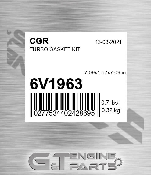 6V1963 Turbo Gasket Kit
